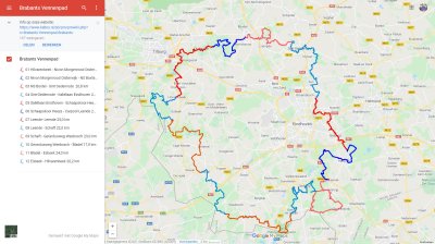 Brabants Vennenpad Google Maps/Earth 