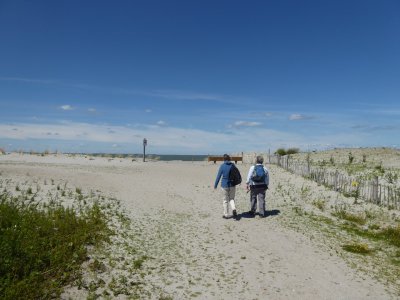 Naar het strand aan de noordkant