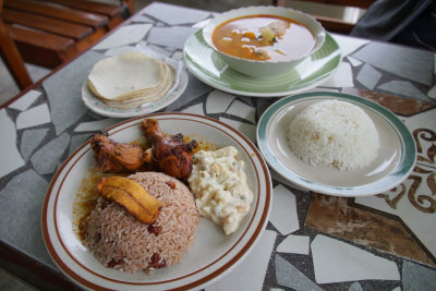 Belizean lunch