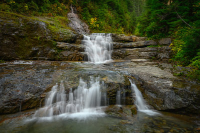 Stairstep Waterfall, Denny Creek waterslide area, Washington Cascades