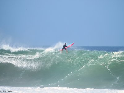 Big wave Surfer Jamie Mitchell walks on water