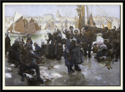 The Departure of the Fishing Fleet, Boulogne, 1891