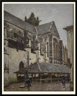 The Church of Moret in the Rain, 1894