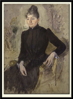 Woman in Black seated in an Armchair, 1882