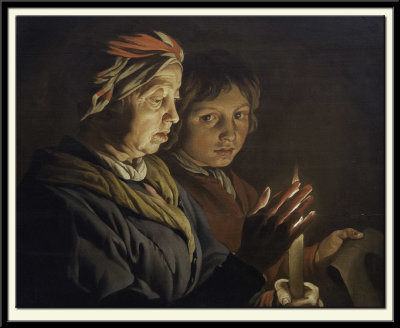 An Old Woman and a Boy by Candlelight, around 1640-50