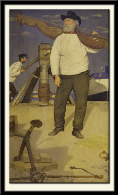 Fisherman carrying Sail, 1906-07