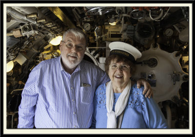 Adrienne and me in the Aft Torpedo Room