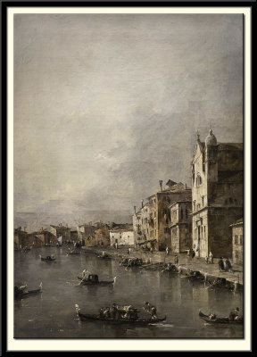 The Grand Canal, Venice. Church of St Lucia  c.1755