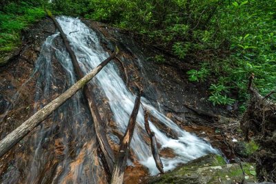 waterfall below Rufus Morgan Falls 2