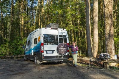 at the Endless Wall Tail parking lot - New River Gorge NP