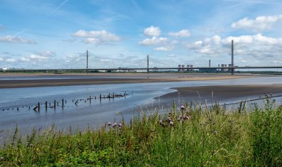 NEARING COMPLETION... THE MERSEY GATEWAY.