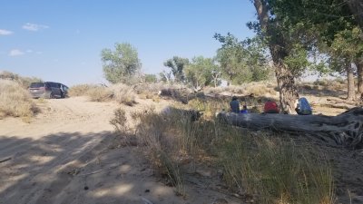 Near Lahontan Reservoir--We were stuck but had shade and a place to sit.jpg