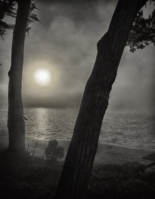 Foggy Sunset