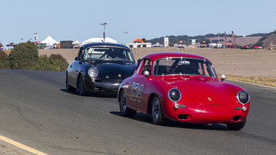 Two Porsche 356's at Sonoma