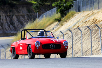 The red Mercedes 190 SL