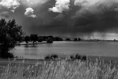 Bountiful Pond, Rain in the distance