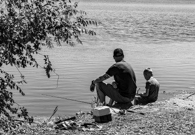 The time spent with your child sitting on a rock fishing, is time well spent.
