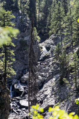 This is Donut Falls in the fall.