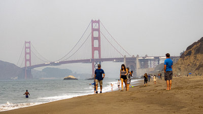 The Golden Gate Bridge from Baker Beach.