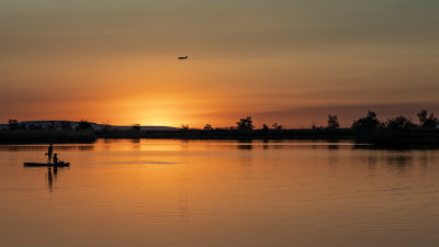 Sunset on the Bountiful Pond.