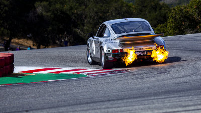 Flaming Porsche 911