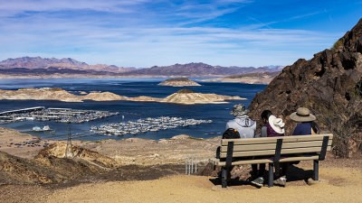 A view of Lake Mead from the Railroad Trail.