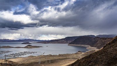 Stormy sky over Lake Mead.