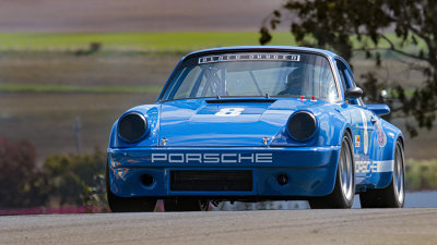 Porsche coming out of turn 2 at Sonoma.