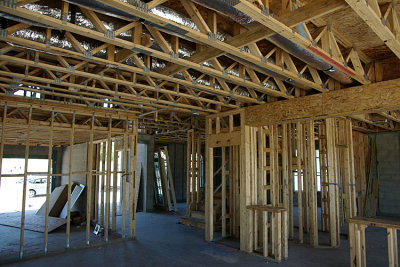 4/24/05 - Framing (Family Room to front of house)