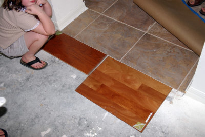 8/11/05 - Kitchen Tile (choosing floor for dining, living and family rooms)