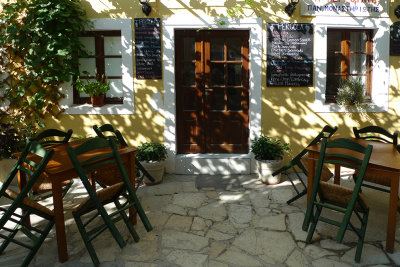 Pergola,tavern at Lakka