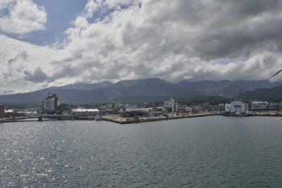 Approaching Ryotsu harbour