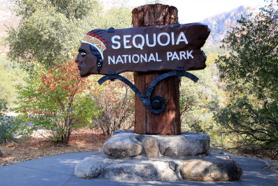 Entrance to the Sequoia National Park