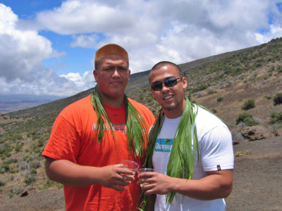 Papapa and Sepa on Mauna Kea