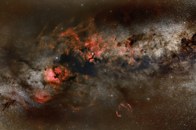 Cygnus Region  of the Milky Way-Widefield
