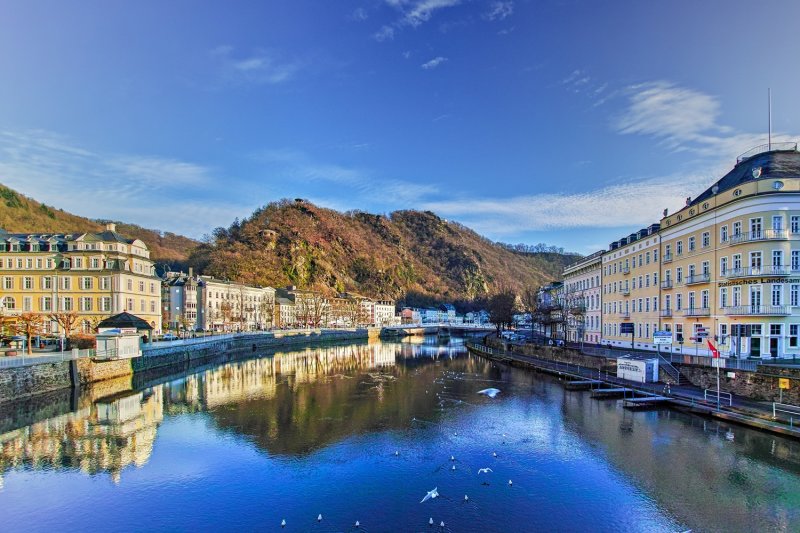 Lahn River and Spa Area