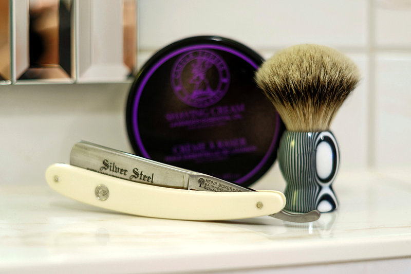 Bker Silver Steel and Brush