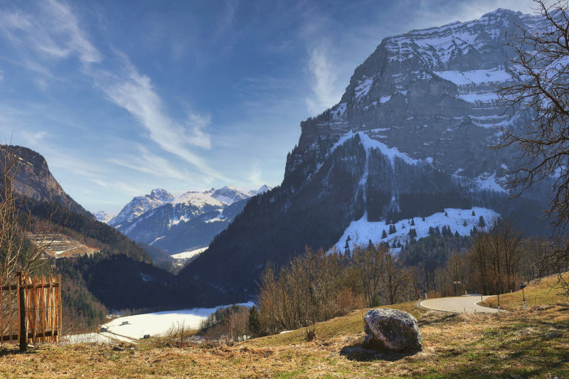 Kanisfluh Mountain and Valley Below 