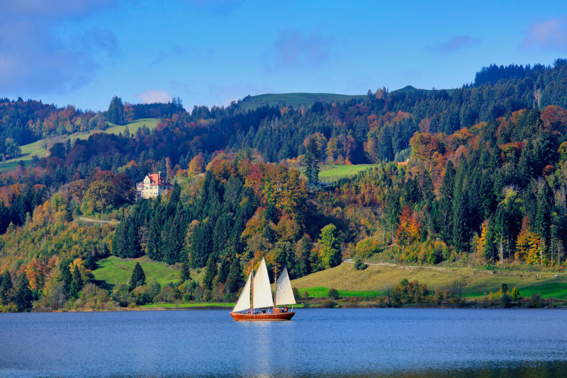 Sailing on the Great Alpsee