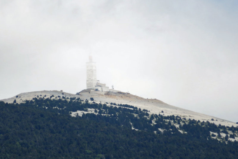 Mont Ventoux in the clouds