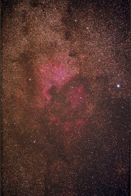 NGC 7000 11 exposure stack