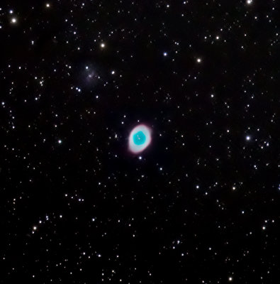 M57 and IC 1296 (barred spiral)