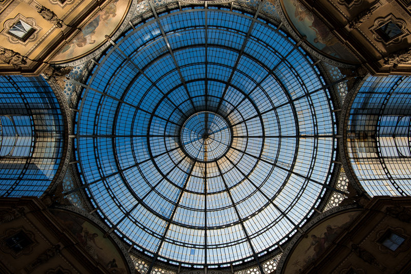 Italy - Milan Galleria Vittorio Emanuele II Ceiling