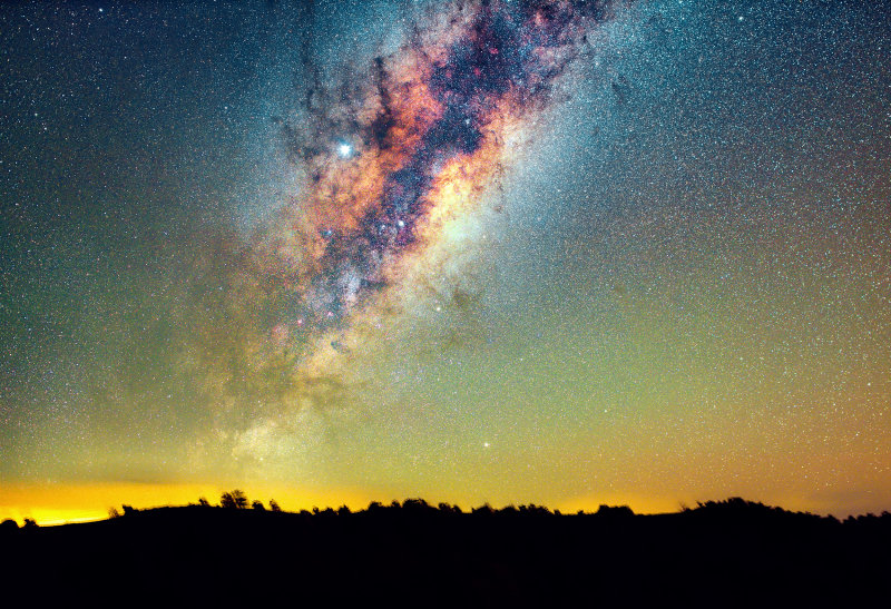 The Rising Milky Way core