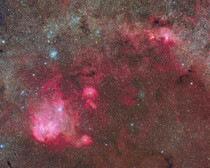 Running Chicken and NGC3576
