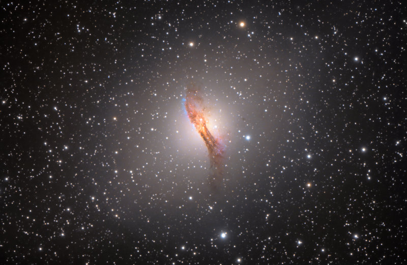 Centaurus A Colliding Galaxies