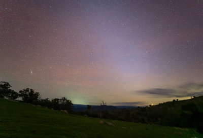 Zodiacal light  with the Andromeda Galaxy as well.