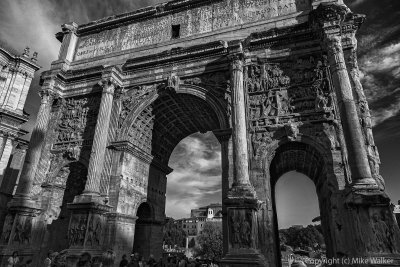 Sunset on The Arch of Septimius Severus