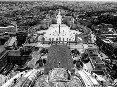Saint Peter's Basilica from the Top of the Dome