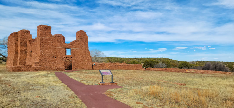 The empty ruins of the Church and Convento